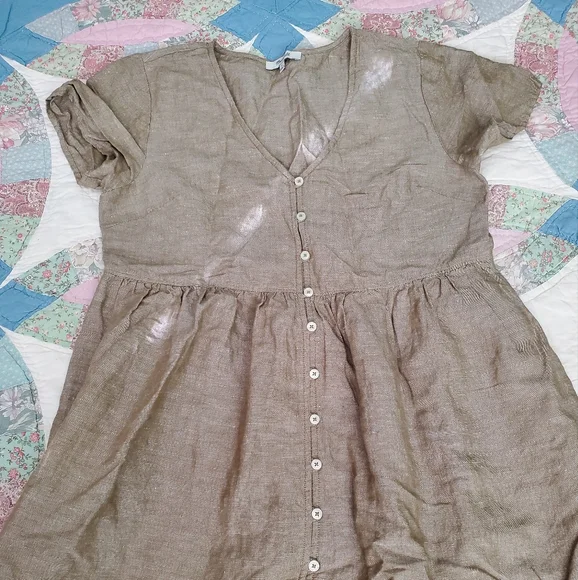 Madewell Linen Dress Small - Picture 5 of 12